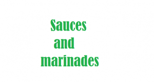 Sauces and marinades